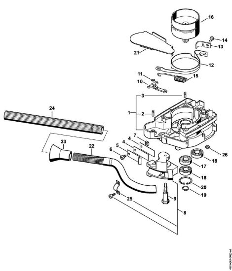Scatola frizione, impianto di frenatura BT 121 BT 121 brand Stihl